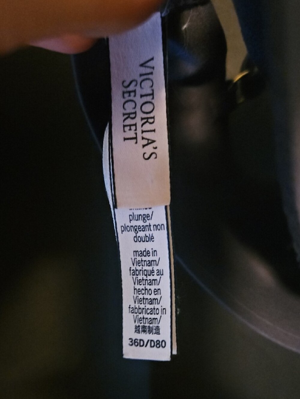 Incredible By Victoria's Secret Unlined Plunge Slate Gray Underwire Bra - Picture 2 of 4